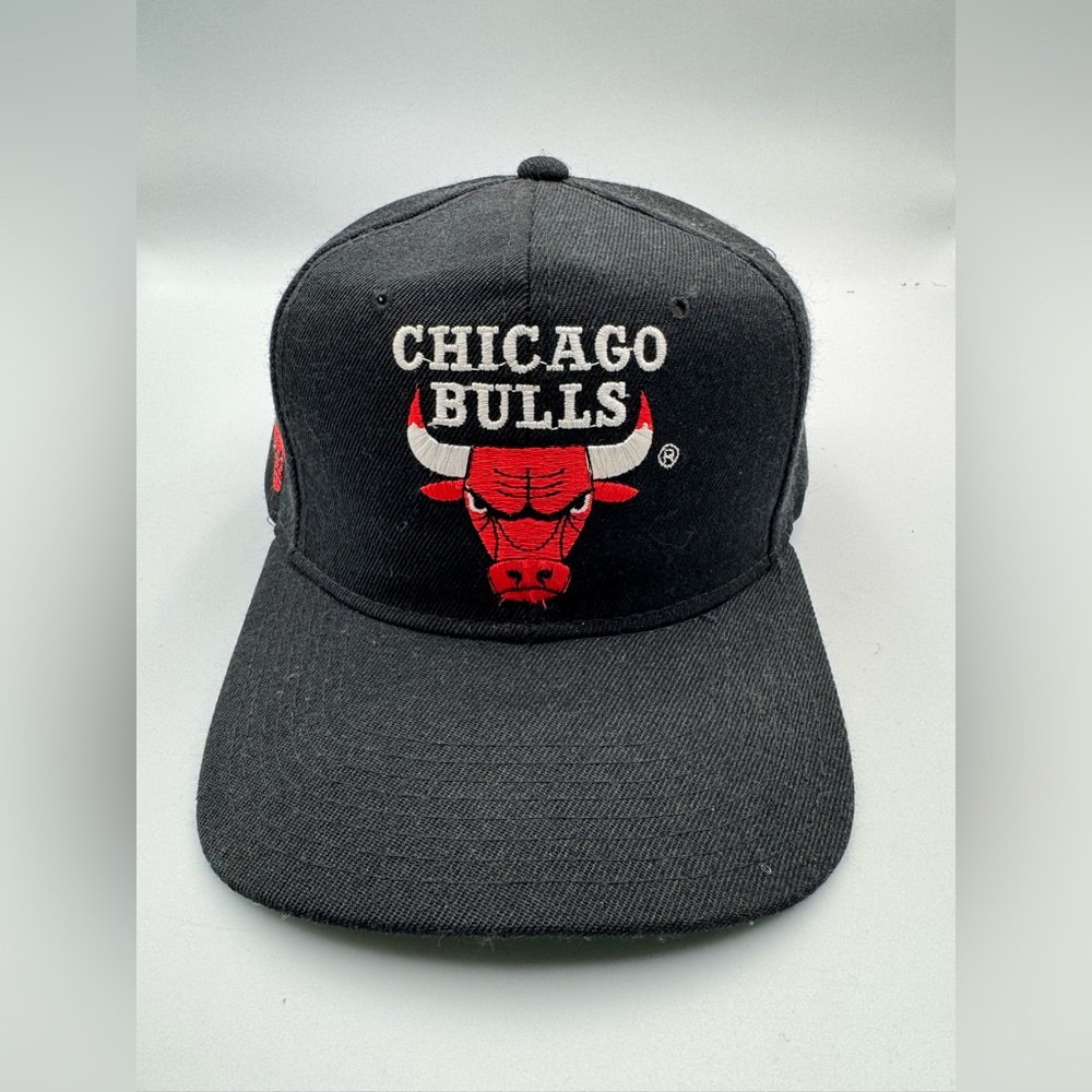 Vintage chicago bulls blockhead American needle white tag 100% wool
